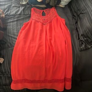 Iz Byer Coral Sleeveless Dress